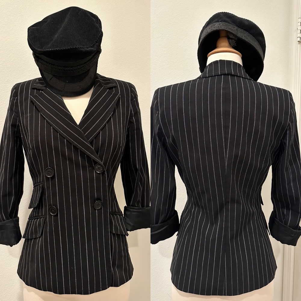 Bebe Stripe Blazer Size S